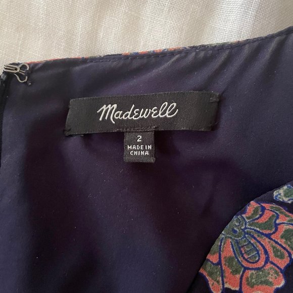 Madewell Orchard Flutter Sleeve V-Neck Dress - Picture 3 of 4